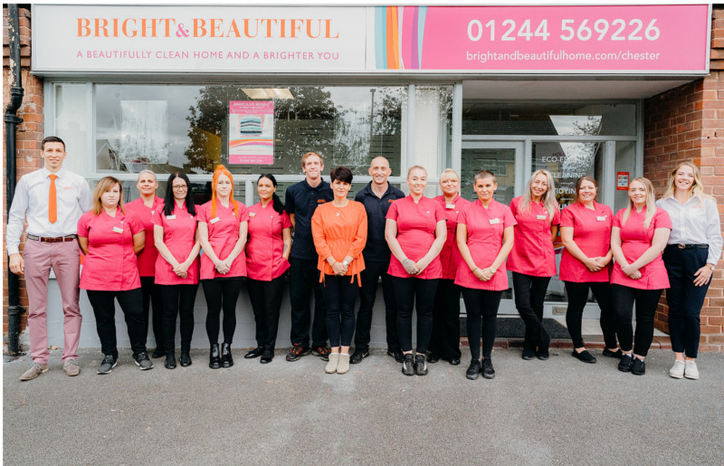 Celebration at Bright & Beautiful Chester after hitting 3 business milestones