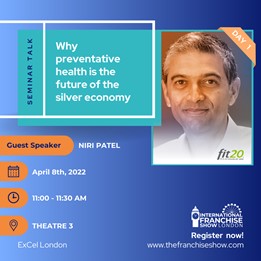 fit20 Managing Director Niri Patel will be speaking at the International Franchise Show