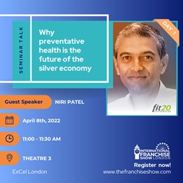 fit20 Managing Director Niri Patel will be speaking at the International Franchise Show fit20 Managing Director Niri Patel will be speaking at the International Franchise Show