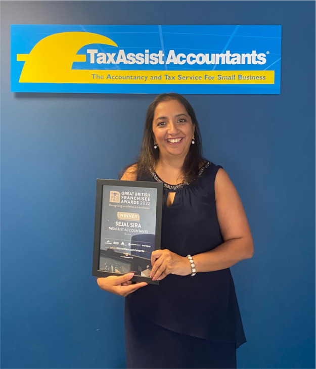 Sejal Sira of TaxAssist Accountant wins Great British Franchisee Award