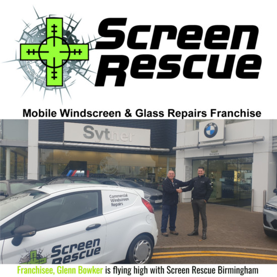 Screen Rescue Birmingham franchisee Glenn Bowker is flying high!