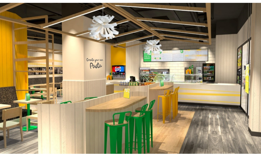 Inside Pasta Shack franchise