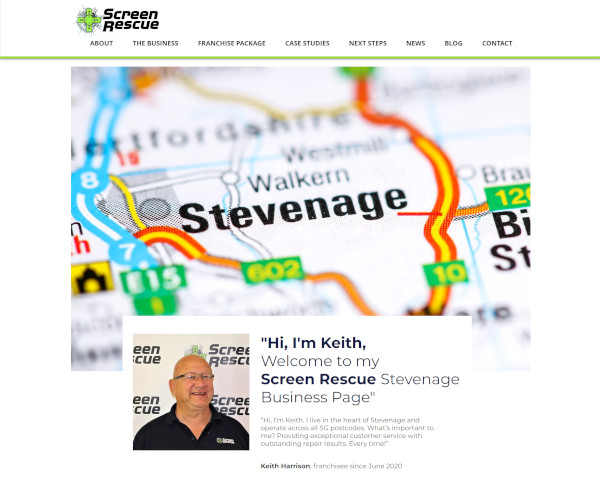Screen Rescue Franchisee Stevenage Keith