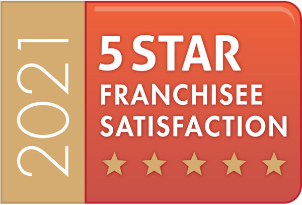 5 Star Franchisee Satisfaction award 5 Star Franchisee Satisfaction award