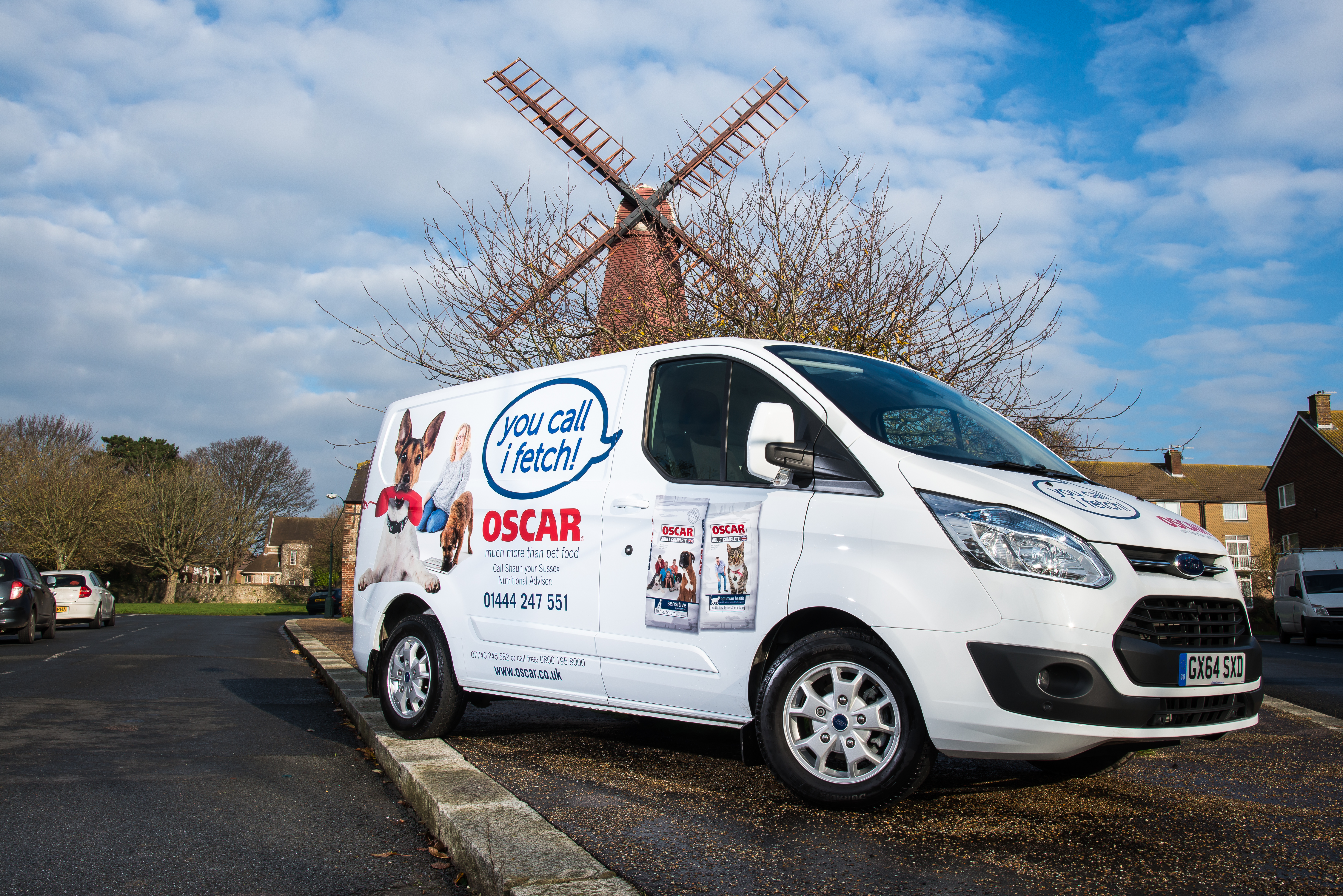 Oscar Pet Food Franchisee Van